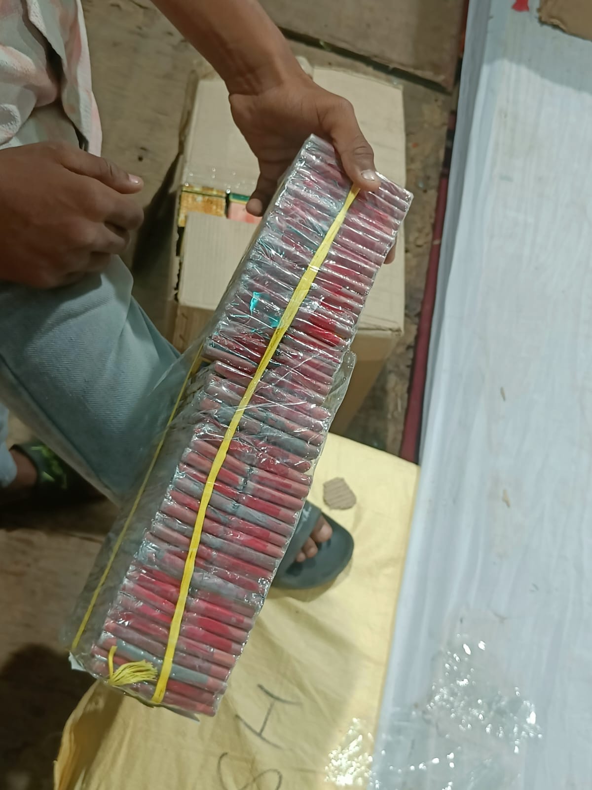 small ladi firecrackers (Diwali ladi).