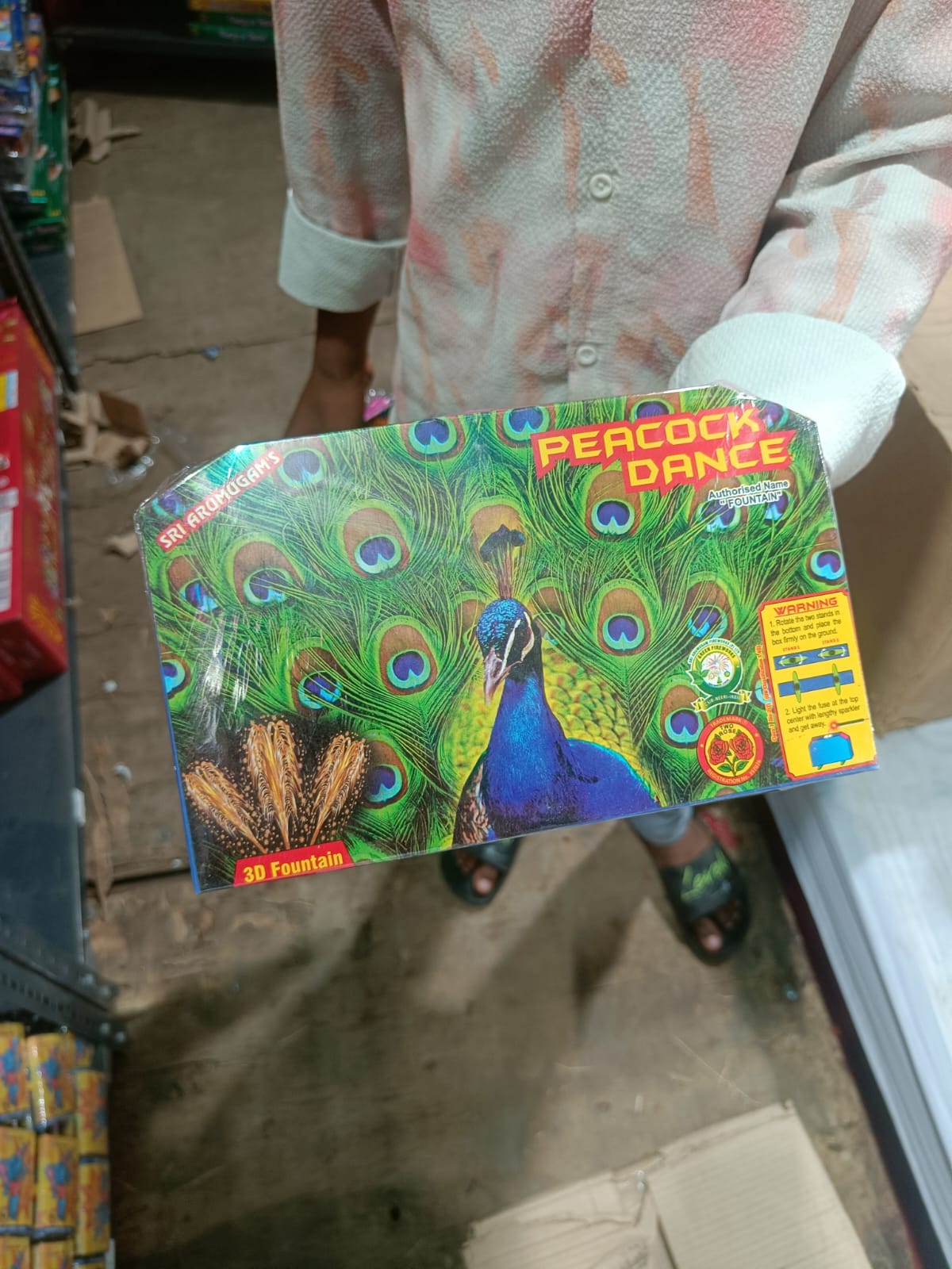 3D peacock Fountain (Fancy firecracker)
