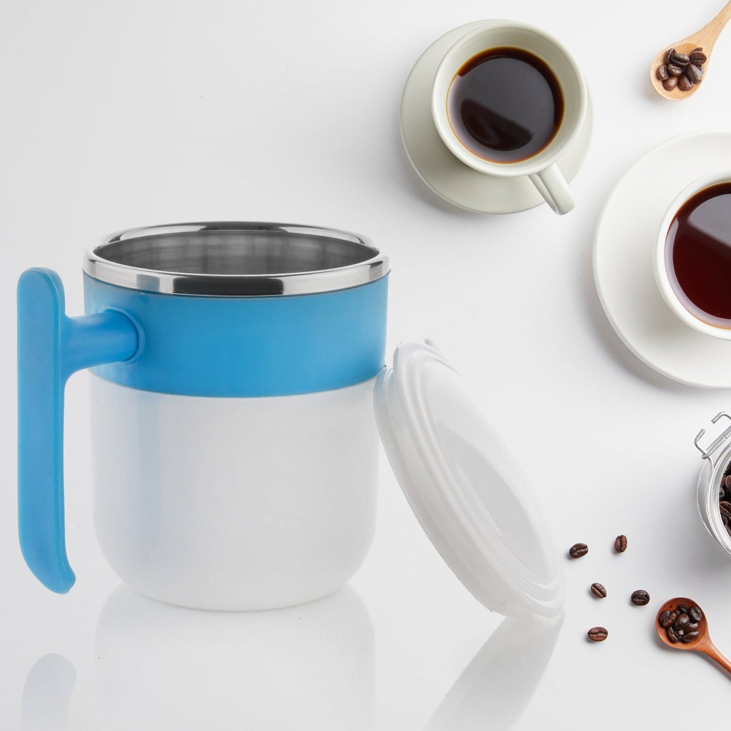 Stainless Steel Insulated Coffee Tea Mug  Cup for Office Home 1 Pc