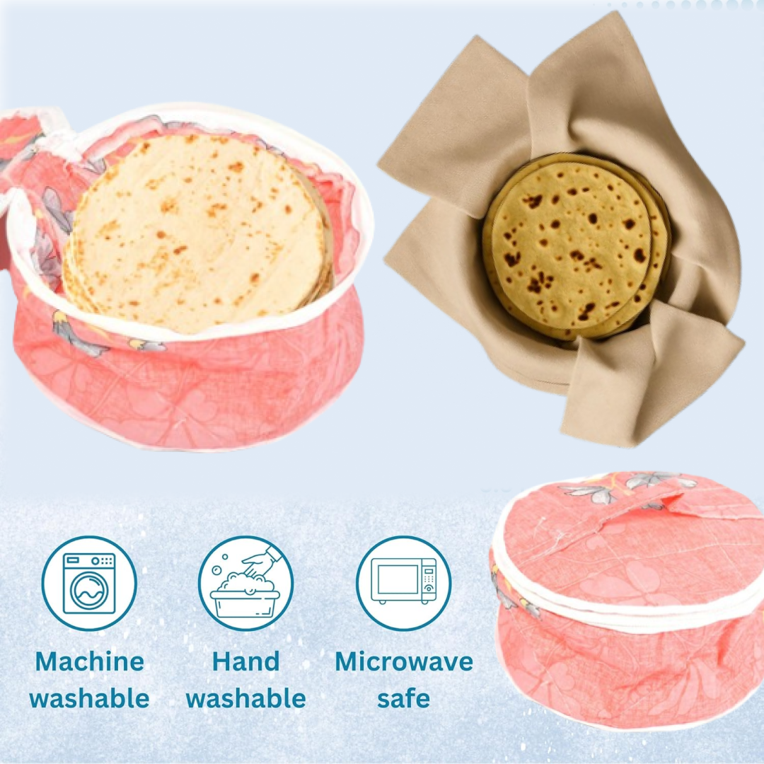 Hot Chapatti Washable Cotton Cloth Casserole Box