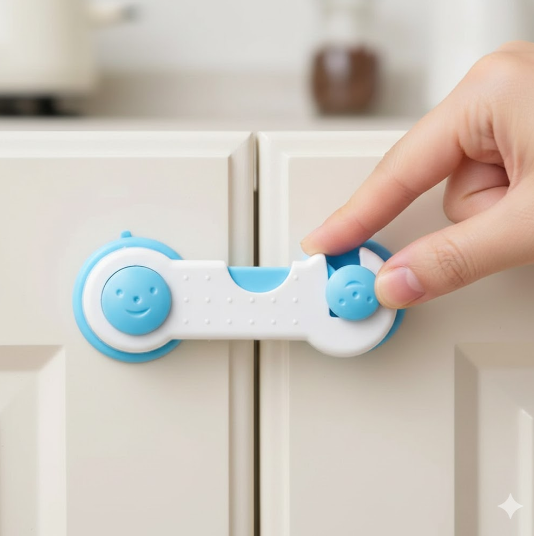 Child Safety lock  Proofing for Cabinet Toilet Seat Fridge Door Drawers ( 1 pc)