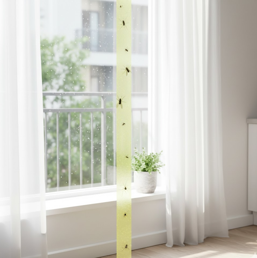 Fly, Mosquito & Insect Catcher Adhesive Sticky Glue Strips