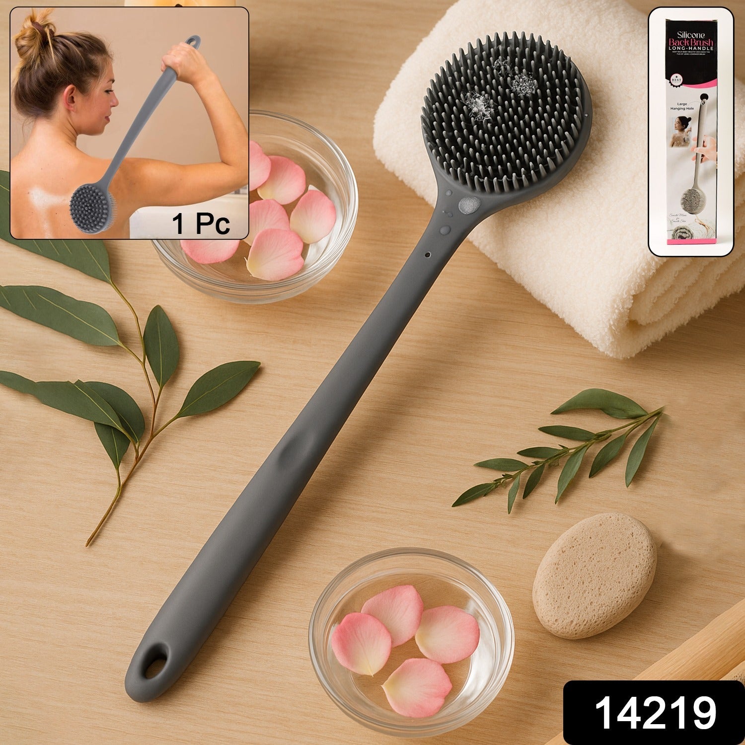 Ergo Grip Silicone Back Scrubber
