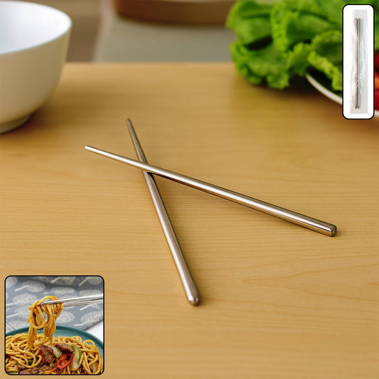Premium Stainless Steel Reusable Chopsticks (2 Pc)