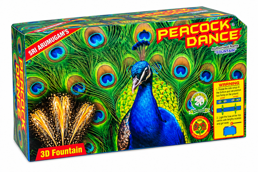 3D peacock Fountain (Fancy firecracker)