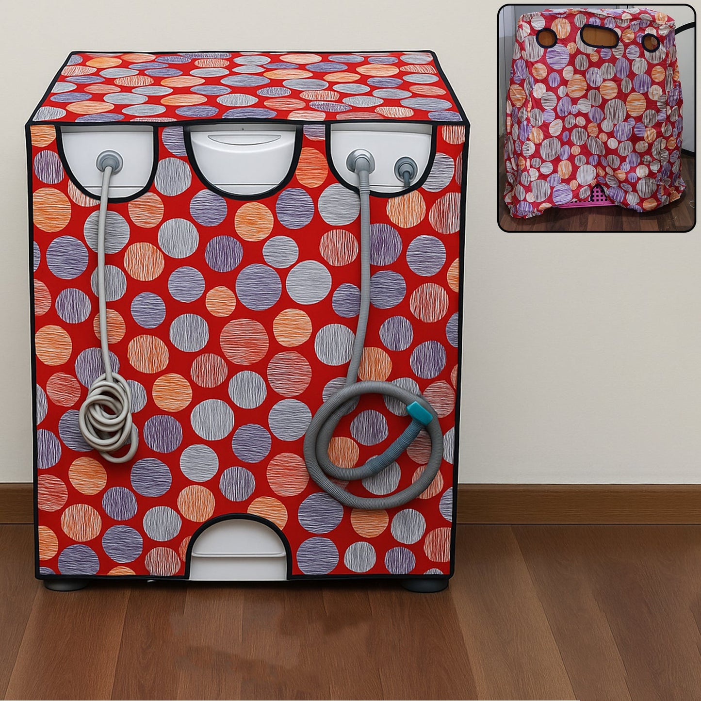 Waterproof Washing Machine Cover for Front Load Machines 82x60 cm (1 Pc)