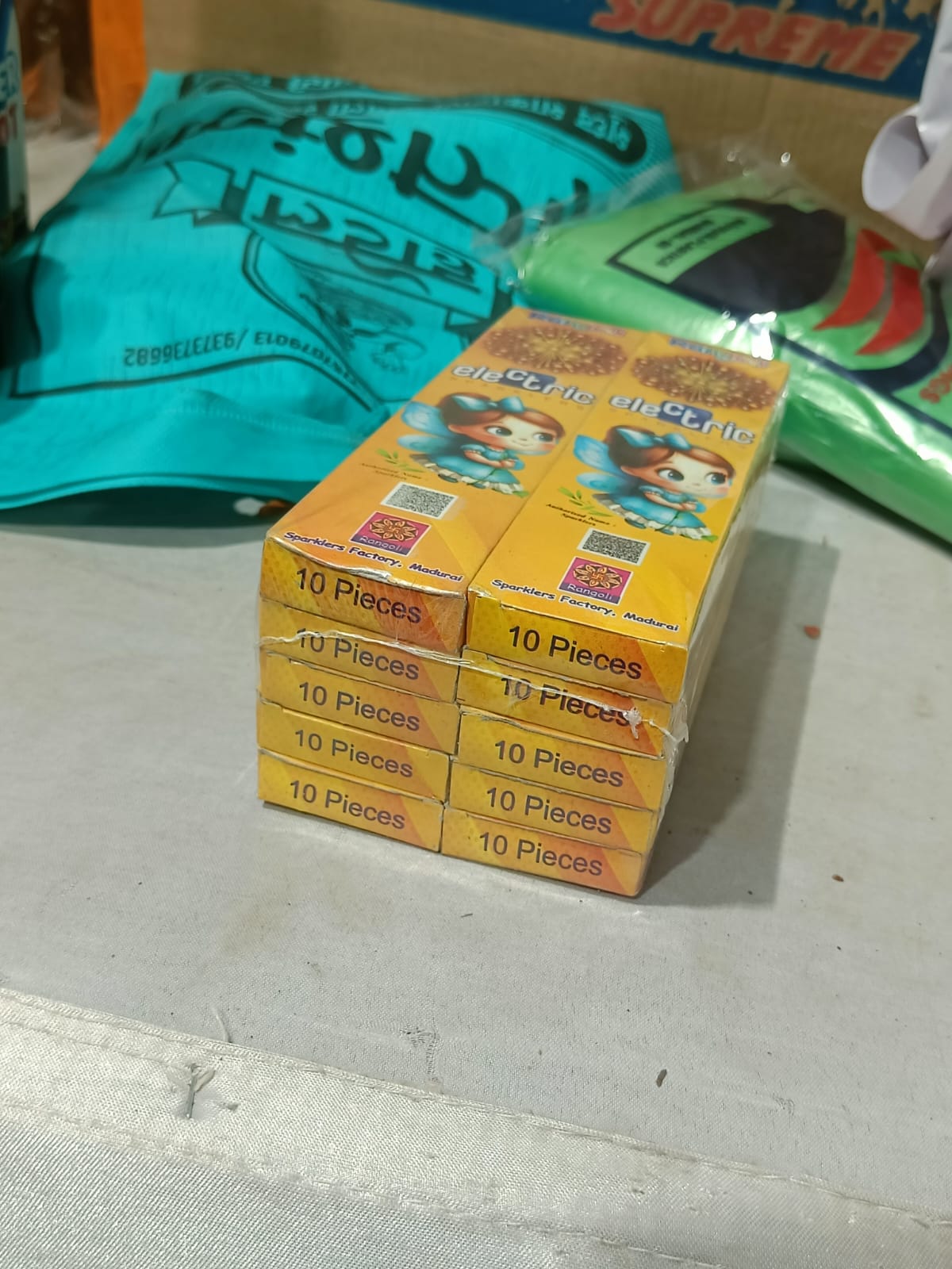 Smal Size Sparklers ( Diwali Fancy Firecracker)Bundle of 10 Box.