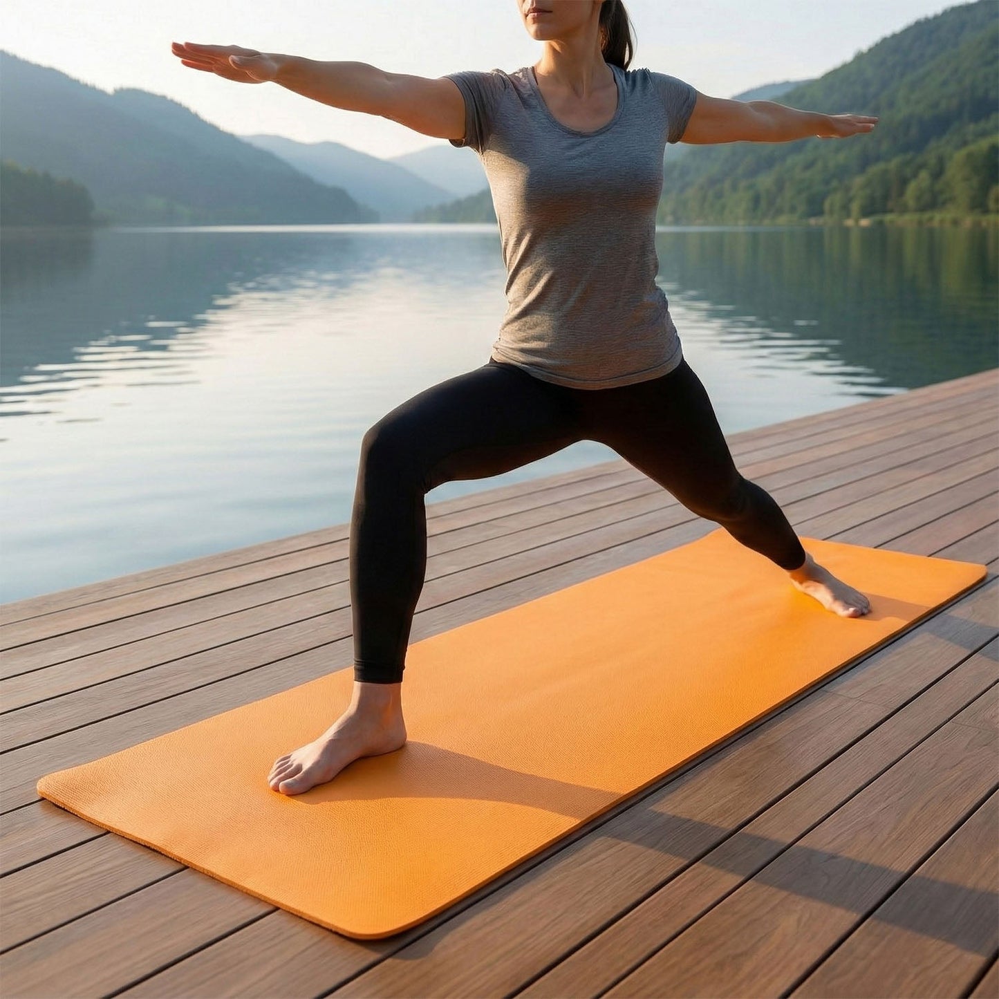 Premium Non-Slip Yoga & Exercise Mat (178x60 Cm / 1 Pc / Mix Color)