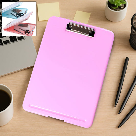A4 Size Hard Plastic Clipboard File Folder (1 Pc)