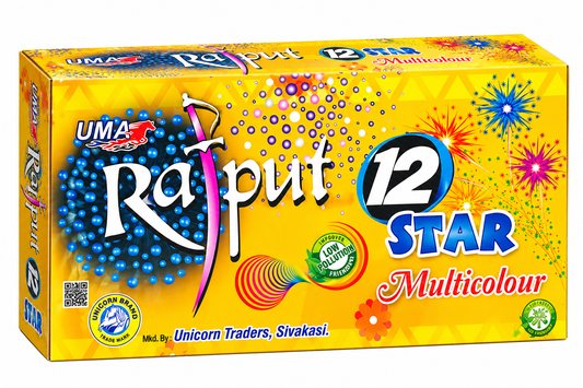 Multi colour 12 Shots Fancy Diwali Fireworks